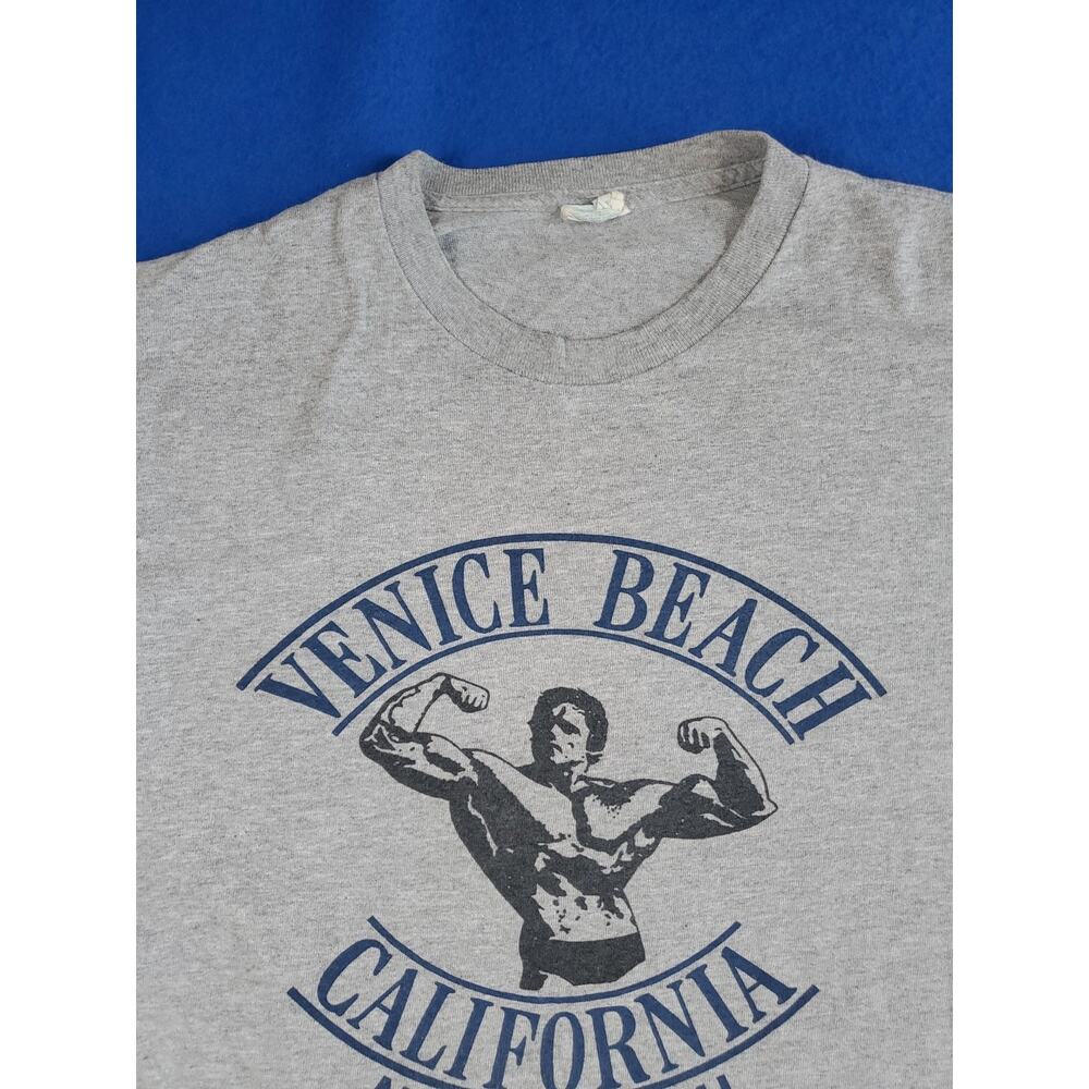 Vintage Venice Beach California Muscle Beach Arnold T Shirt Men's Size Medium - Picture 2 of 16